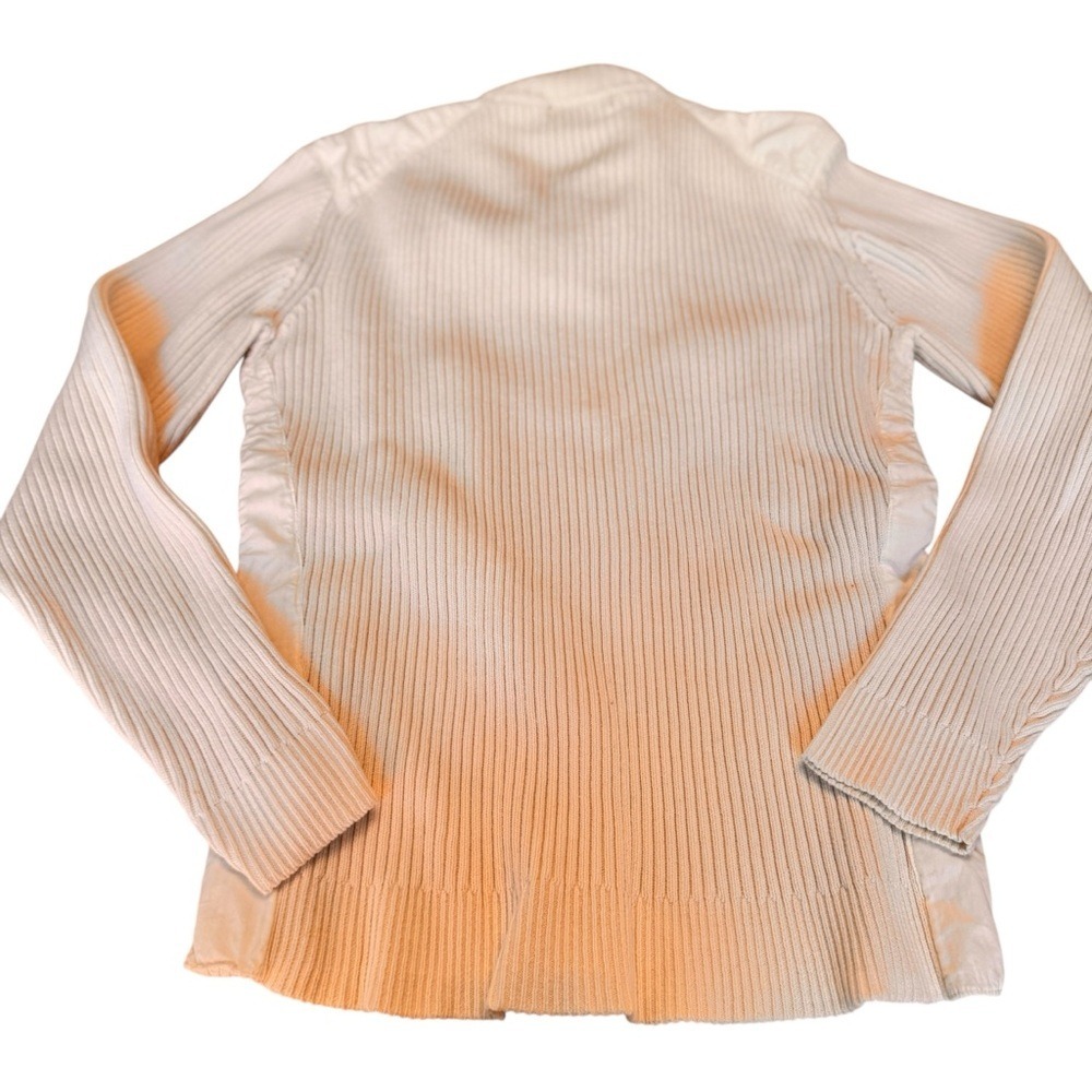 INC International Concepts Ribbed Cotton Snap Mock Neck Sweater Oatmeal Large - Picture 13 of 16
